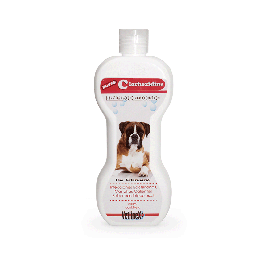 CLORHEXIDINA SHAMPOO FRASCO X 300 ML VETLINEX Farmacia Veterinaria