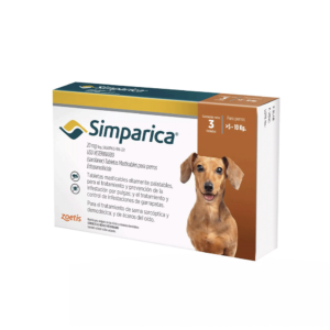 SIMPARICA 20 MG X 3 TAB (5-10 KG)
