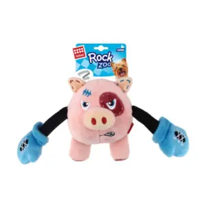 GIGWI ROCK ZOO KING BOXER PIG CON SQUEAKER