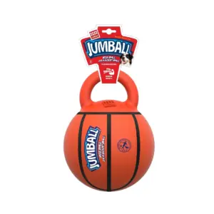 PELOTA DE BASKETBALL CON MANGO DE GOMA
